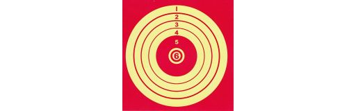 cible de tir carton 14x14 paquet de 100